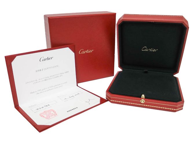Cartier Trinity Medium Modell Diamantenhalskette Silber Golden - Ansicht 10