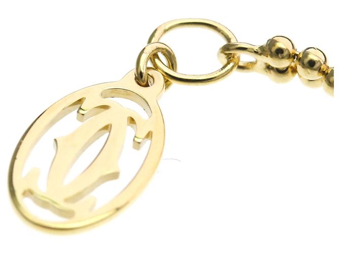 Cartier Trinity Medium Modell Diamantenhalskette Silber Golden - Ansicht 8