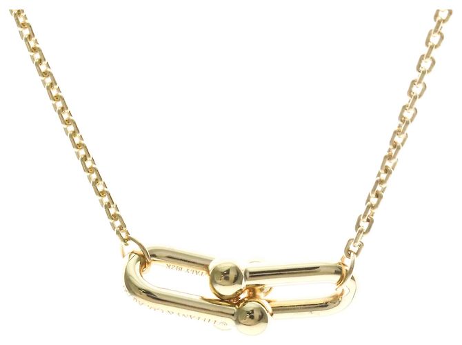 Autre Marque Collana Tiffany Hardware Double Link in oro giallo 18K D'oro - vista 2