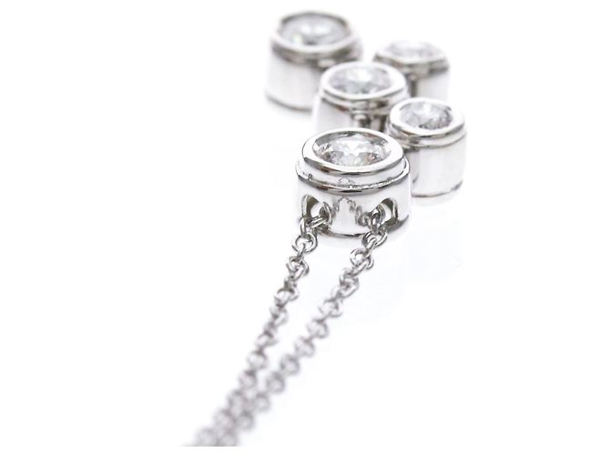 Autre Marque Collier Tiffany Bubble en diamant en platine Argenté - vue 6