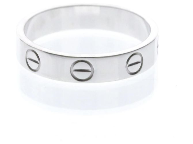 Cartier Mini Love Ring in 18K Weißgold Silber - Ansicht 3