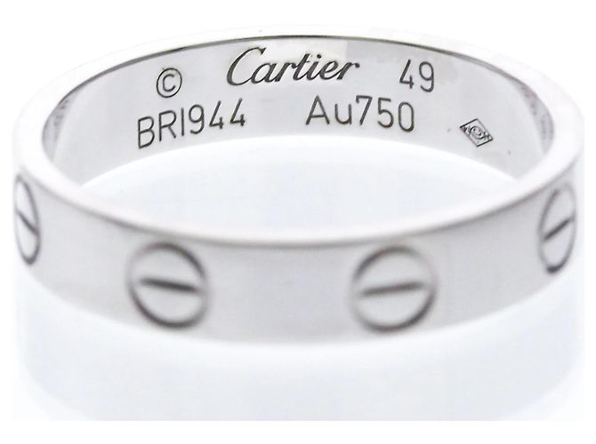 Cartier Mini Love Ring in 18K Weißgold Silber - Ansicht 5
