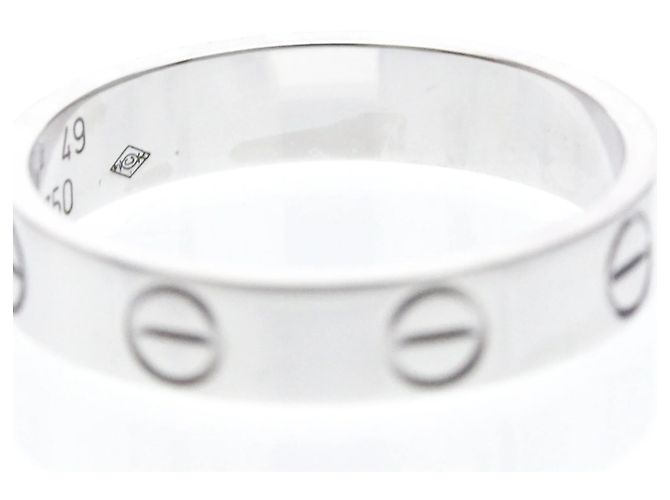 Cartier Mini Love Ring in 18K Weißgold Silber - Ansicht 8