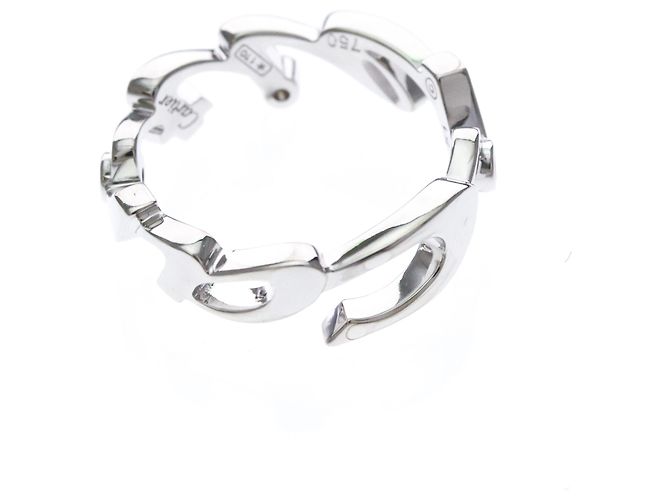 Cartier Ehering aus 18K Weißgold mit Diamanten Silber - Ansicht 9