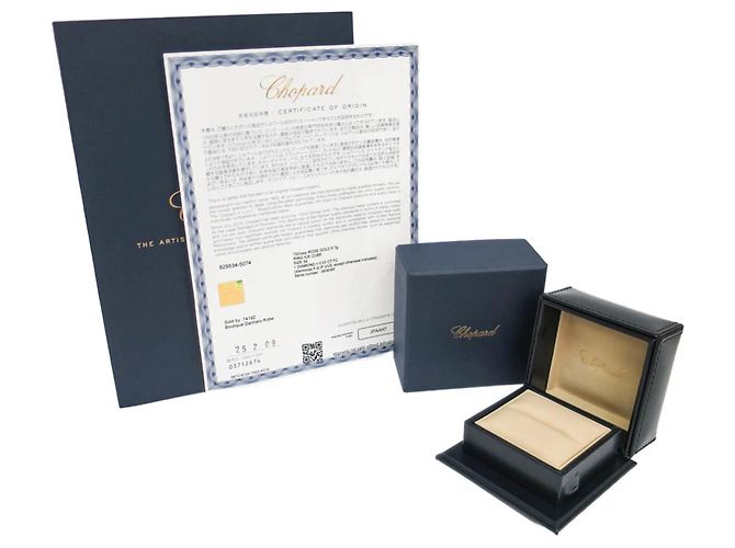 Chopard Ice Cube Diamond Ring in 18K Pink Gold Golden - view 10