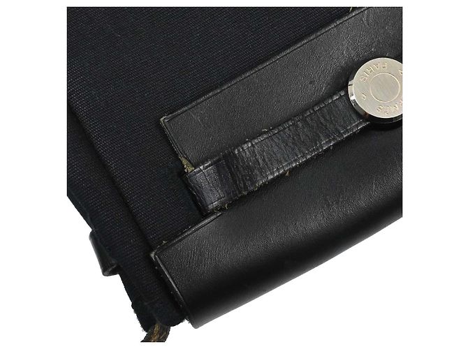Hermès Hermes Herbag Toile and Leather TPM Schwarz - Ansicht 7