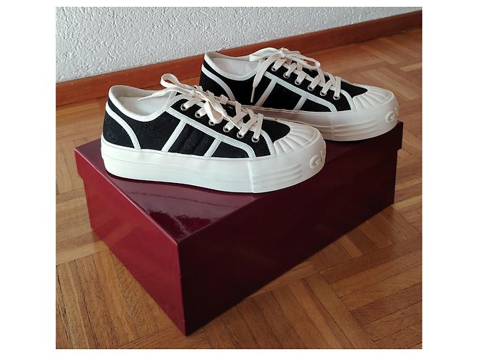 Sneaker Gucci Ancora Chunky in canvas GG nero Bianco - vista 11
