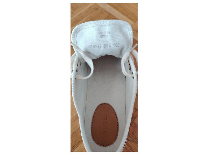 Sneaker Gucci Ancora Chunky in canvas GG nero Bianco - vista 8