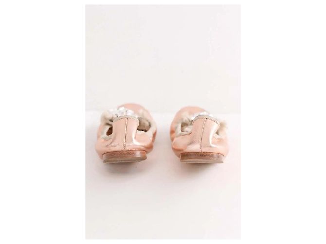 Bailarinas Miu Miu de cuero rosa - vista 2