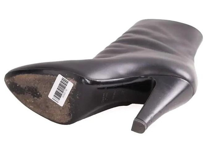 Autre Marque Saint Laurent Lederstiefel Schwarz - Ansicht 6