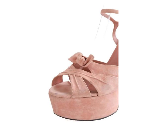 Autre Marque Saint Laurent Absatzschuhe aus Wildleder Rosa Größe 38 Pink - Ansicht 4
