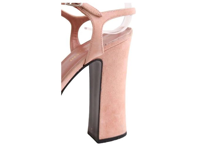 Autre Marque Saint Laurent Absatzschuhe aus Wildleder Rosa Größe 38 Pink - Ansicht 5