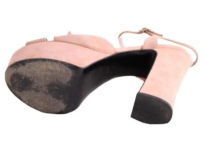 Autre Marque Saint Laurent Absatzschuhe aus Wildleder Rosa Größe 38 Pink - Ansicht 6