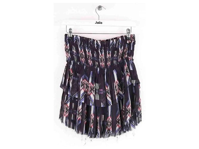 Minifalda de seda negra Isabel Marant Negro - vista 3