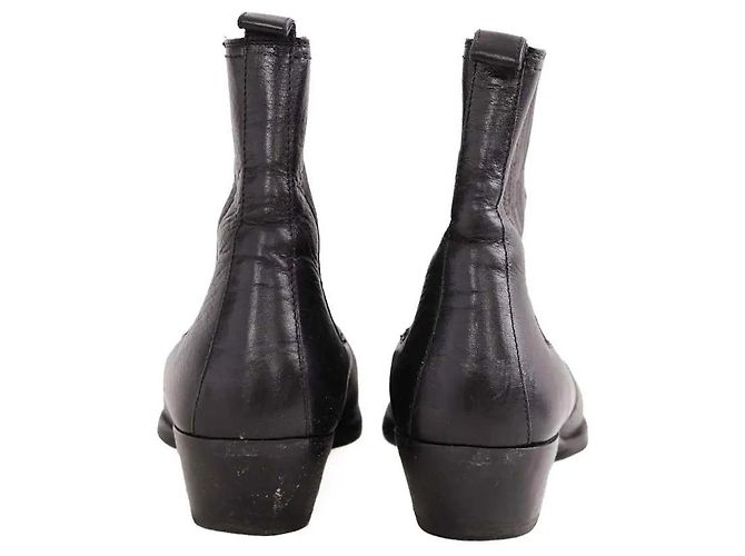 Autre Marque Botas western Saint Laurent de cuero negro 37 - vista 2