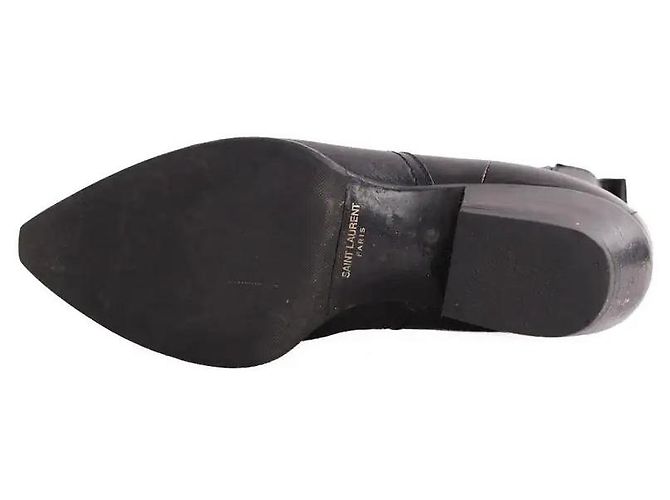 Autre Marque Botas western Saint Laurent de cuero negro 37 - vista 6