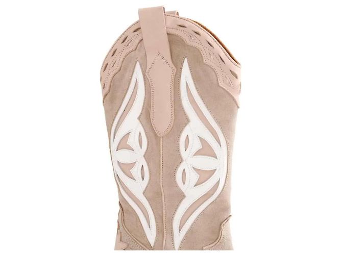 Autre Marque Stivali Toral X Claire Rose Beige Camoscio - vista 4