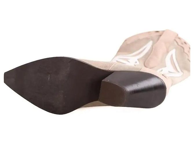 Autre Marque Stivali Toral X Claire Rose Beige Camoscio - vista 6