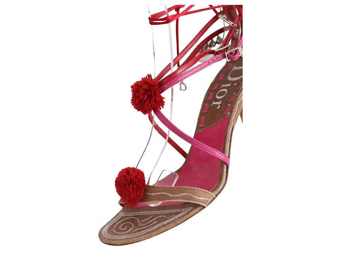 Autre Marque Dior Absatzschuhe aus Leder Rosa Größe 38 Pink - Ansicht 4