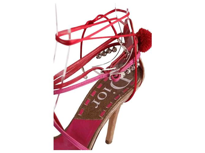Autre Marque Dior Absatzschuhe aus Leder Rosa Größe 38 Pink - Ansicht 5