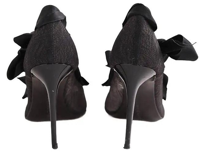 Stella Mc Cartney Tacchi neri in tessuto Stella McCartney Nero - vista 2