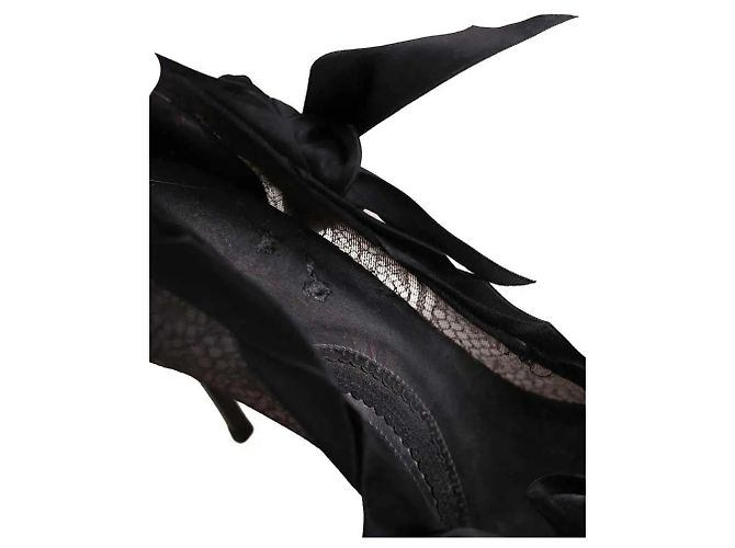 Stella Mc Cartney Tacchi neri in tessuto Stella McCartney Nero - vista 5