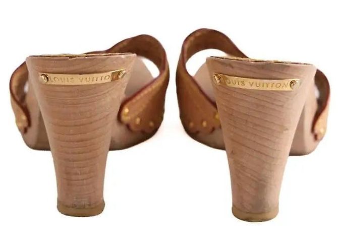 Louis Vuitton Absatzschuhe aus Leder beige Größe 38 - Ansicht 2