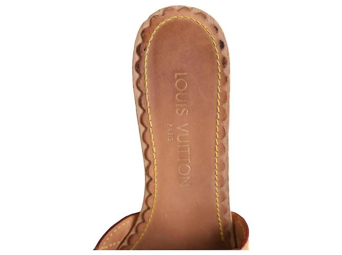 Louis Vuitton Absatzschuhe aus Leder beige Größe 38 - Ansicht 5