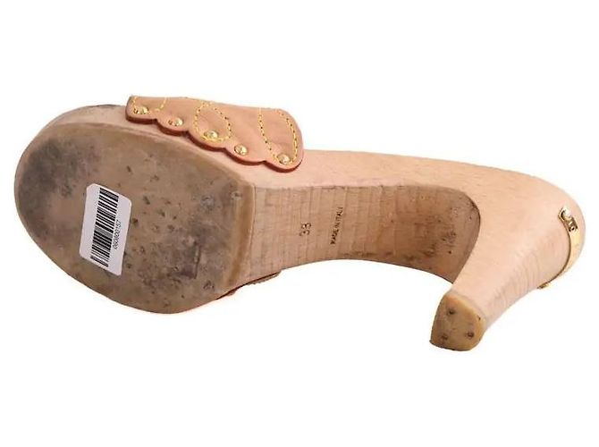 Louis Vuitton Absatzschuhe aus Leder beige Größe 38 - Ansicht 6