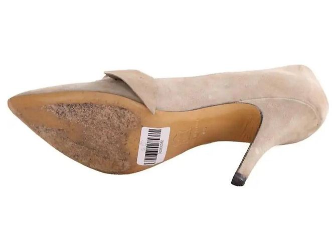 Tacchi Isabel Marant in camoscio kaki taglia 38 Cachi - vista 6
