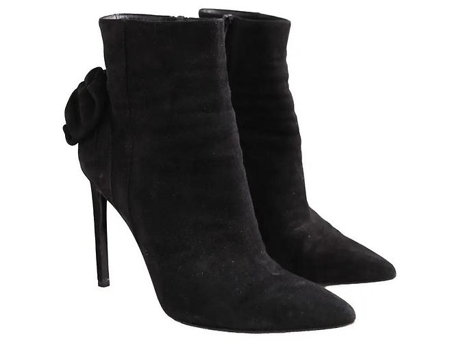 Autre Marque Saint Laurent Absatzschuhe aus schwarzem Wildleder Größe 38 - Ansicht 3