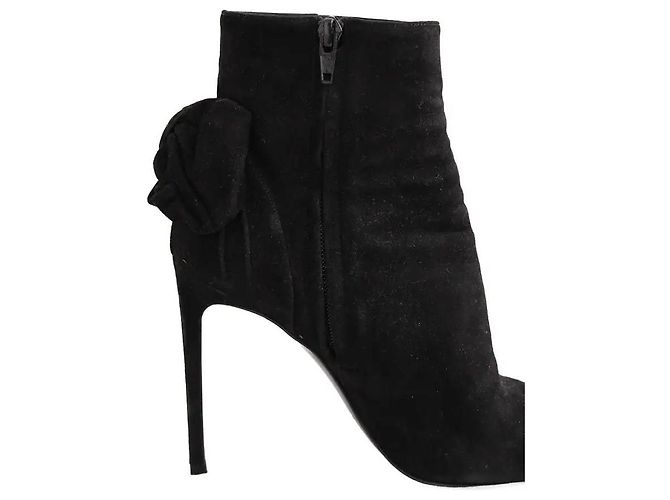 Autre Marque Saint Laurent Absatzschuhe aus schwarzem Wildleder Größe 38 - Ansicht 4