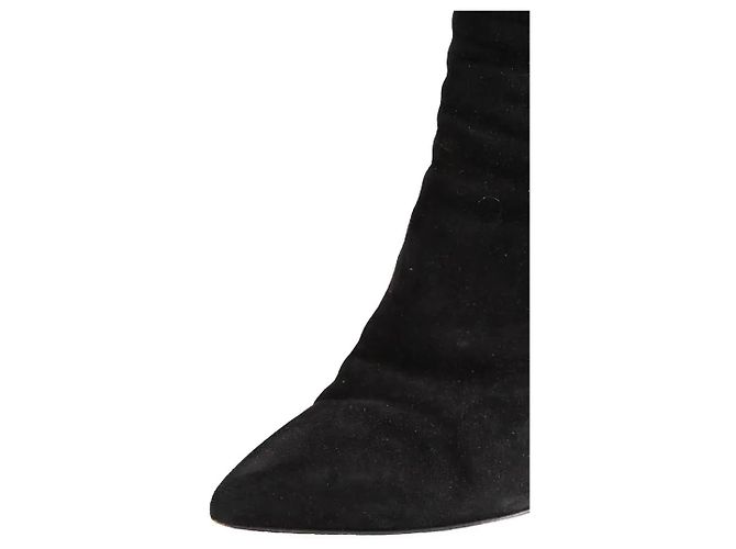 Autre Marque Saint Laurent Absatzschuhe aus schwarzem Wildleder Größe 38 - Ansicht 5