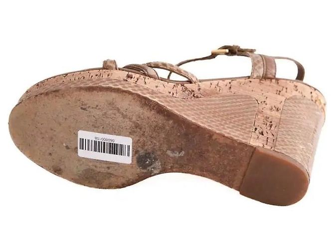 Sandali Louis Vuitton in pelle marrone taglia 38 - vista 6