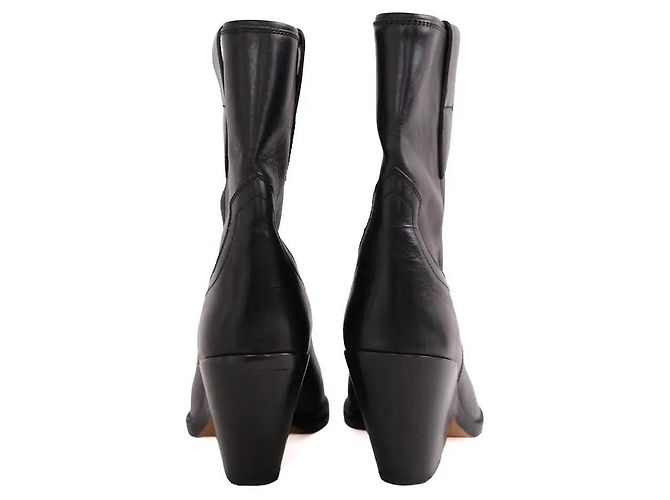 Stivaletti Isabel Marant in pelle nera taglia 38 Nero - vista 2