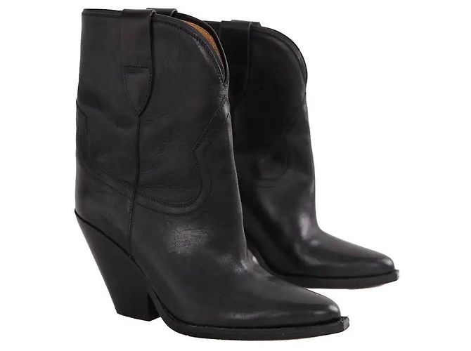 Stivaletti Isabel Marant in pelle nera taglia 38 Nero - vista 3