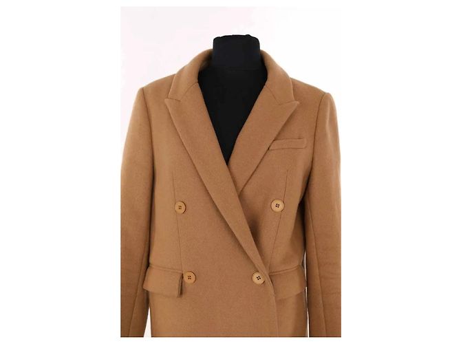 Abrigo Peacoat Ba&Sh de lana camel Camello - vista 2