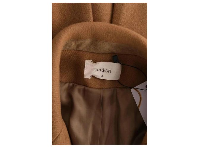 Abrigo Peacoat Ba&Sh de lana camel Camello - vista 5