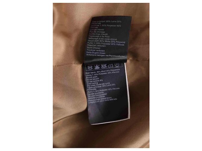 Abrigo Peacoat Ba&Sh de lana camel Camello - vista 6