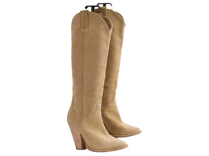 Pierre Hardy Stiefel aus Wildleder Camel Kamel - Ansicht 3