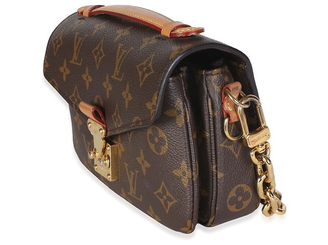 Louis Vuitton Monogram Canvas Pochette Metis East West Braun - Ansicht 3