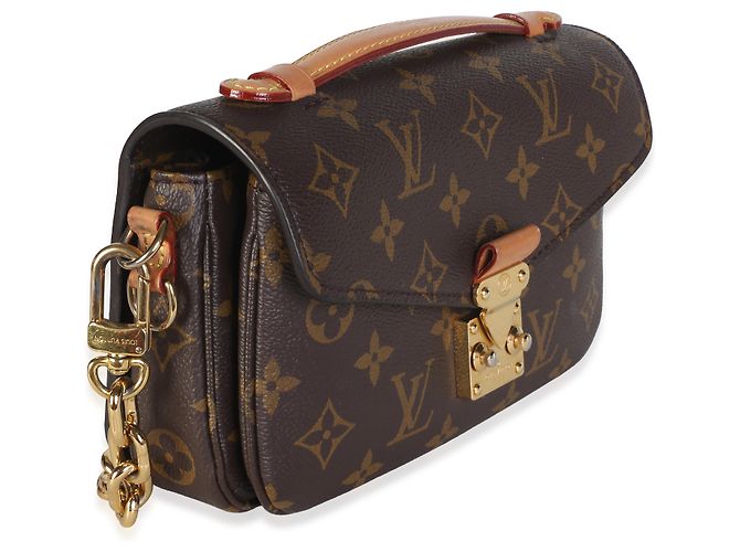 Louis Vuitton Monogram Canvas Pochette Metis East West Braun - Ansicht 4