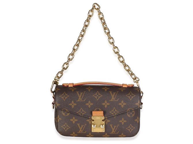 Louis Vuitton Monogram Canvas Pochette Metis East West Braun - Ansicht 5