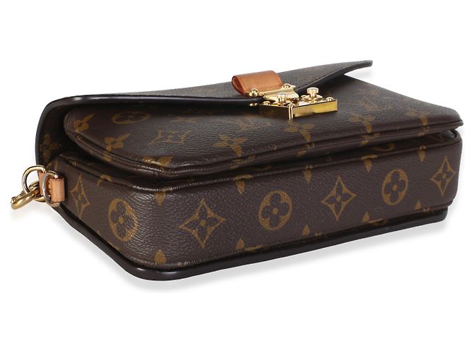 Louis Vuitton Monogram Canvas Pochette Metis East West Braun - Ansicht 7