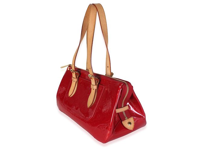 Louis Vuitton Pomme D'Amour Monogram Vernis Rosewood Rosso - vista 3