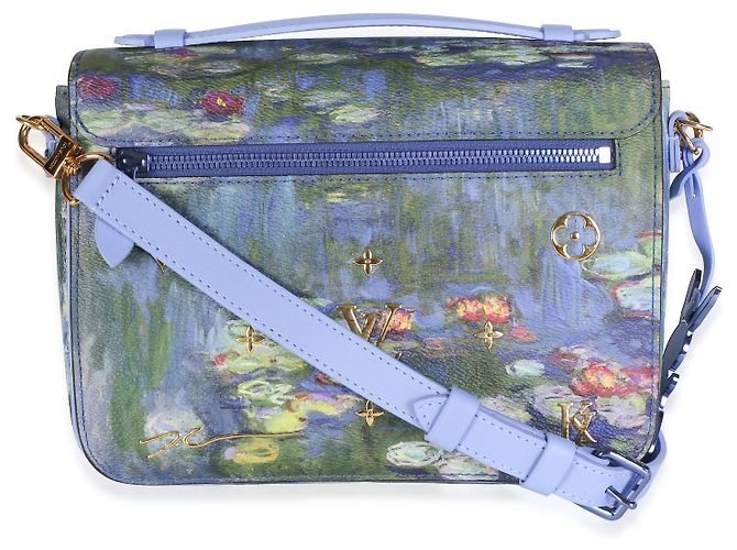 Louis Vuitton x Jeff Koons Monet Canvas Pochette Metis Blu Multicolore - vista 2