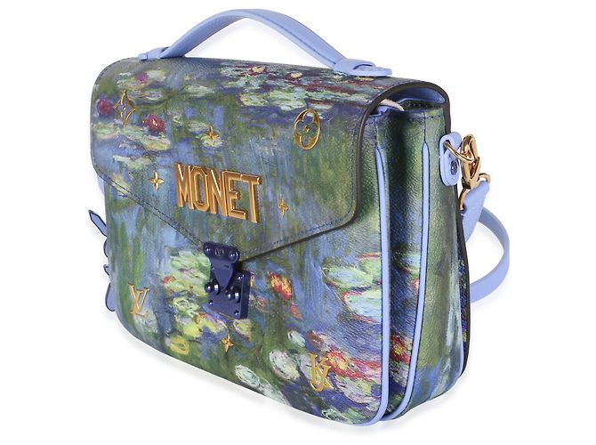 Louis Vuitton x Jeff Koons Monet Canvas Pochette Metis Blu Multicolore - vista 3