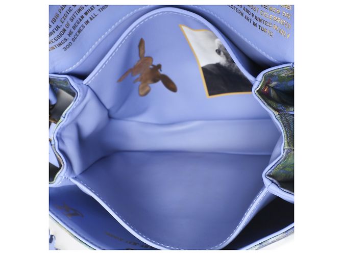 Louis Vuitton x Jeff Koons Monet Canvas Pochette Metis Blu Multicolore - vista 5