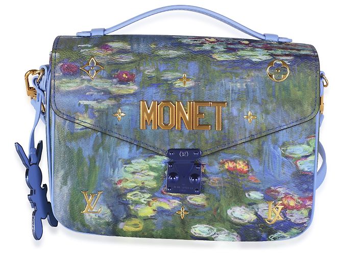 Louis Vuitton x Jeff Koons Monet Canvas Pochette Metis Blu Multicolore - vista 8