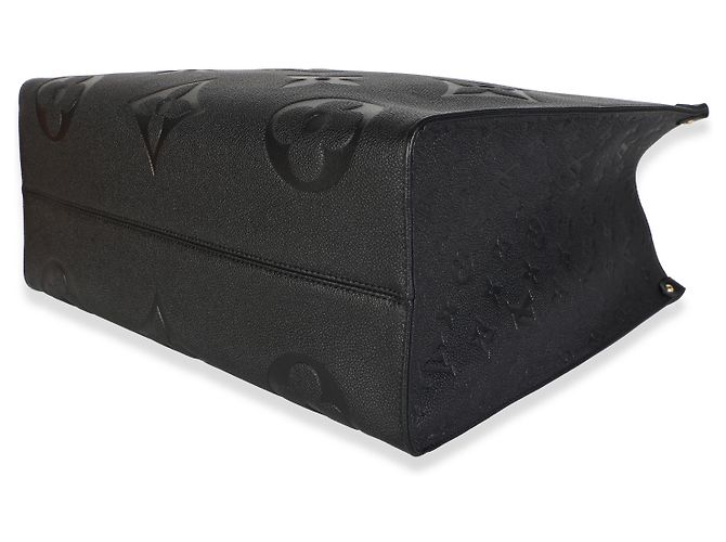 Louis Vuitton Black Giant Monogram Empreinte Onthego GM Preto - vista 6